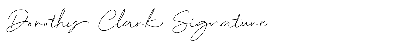 Dorothy Clark Signature